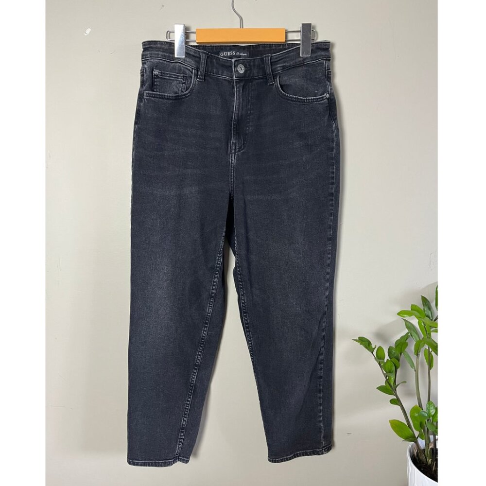 GUESS High Rise Woman Jeans Black Wash Size 27
